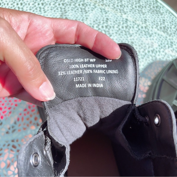 Oslo High Waterproof Leather-Suede Boot Polo Ralph Lauren Size 12D - Picture 7 of 8